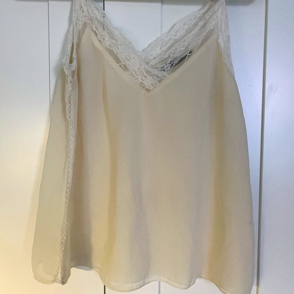 Zara satin lace cami